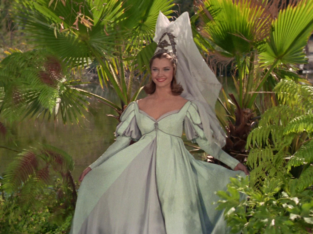 Tonia Barrows in a fairy tale princess dress (TOS17)