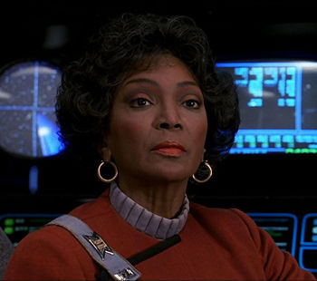 Nichelle Nichols as Commander Nyota Uhura (ST06)
